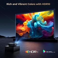 4K Support Projector WiFi6 Bluetooth NetfIix DoIby Auto Focus 1080p Home Theater