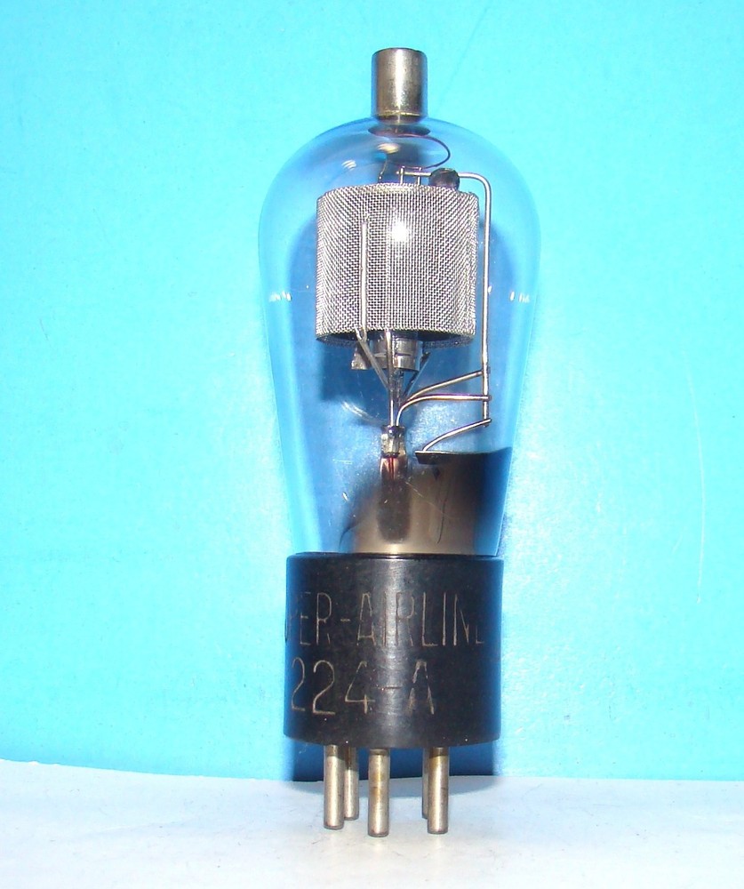 Type 224-A Super Airline Globe audio radio amplifier vacuum tube valve 24A 324
