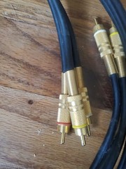 Stereo to Mono Gold RCA Thick 5.5mm Cable 6-feet