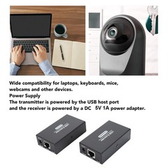 .›USB Extender 262ft Over Single Ethernet Cat5e 6 7 USB RJ45 LAN Extender