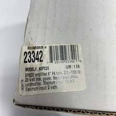 SPECO TECHNOLOGIES ASPC-20 PA Horn Weatherproof 20W 6 In. 36H458