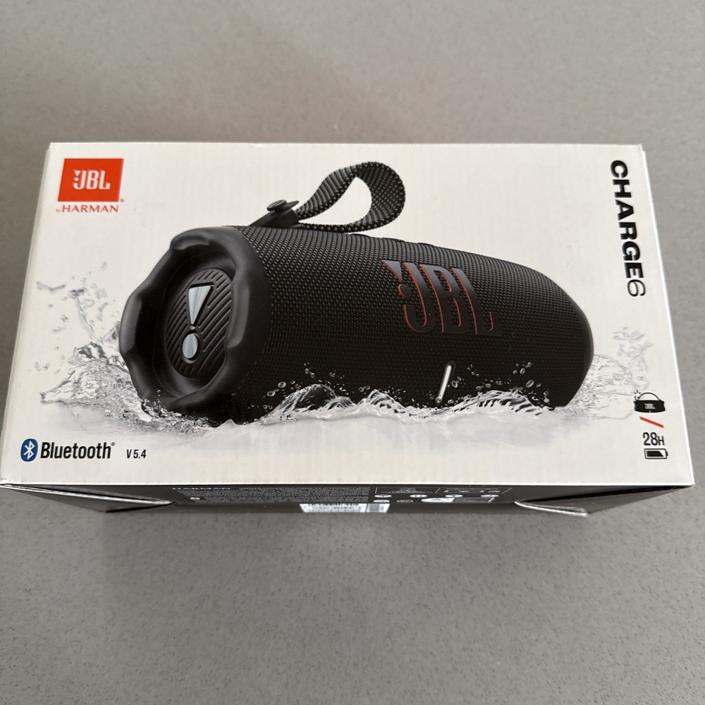 JBL Charge 6 Portable Bluetooth Speaker, Waterproof, Black 🔥🔥