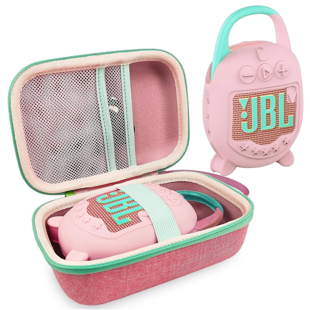 Silicone Cover and Hard Carrying Case for JBL Clip 5 Portable Bluetooth Speaker,
