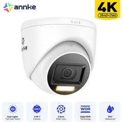 ANNKE 4IN1 4K CCTV Security Camera Outdoor Wired 8MP Video AI Color Night Vision