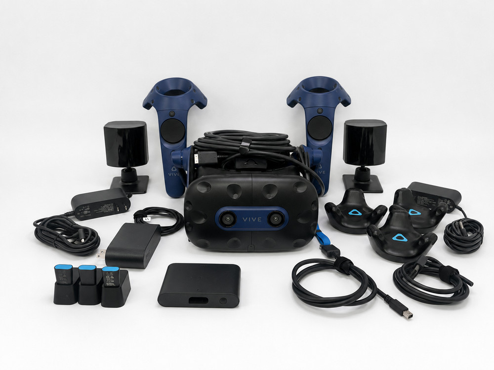 HTC VIVE Pro 2 Full Kit with Full Body Tracking, 2.0 Base Stations