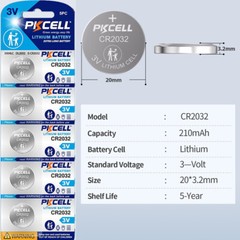 Lot 3V Cell CR2032 5004LC CR2450 5029LC Batteries for Thermometer