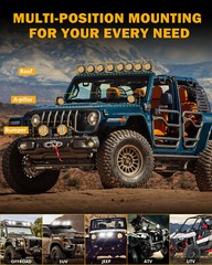 AUXBEAM 5inch Side Shooter LED Work Light Bar Pods Fog Lamp Offroad Driving DRL