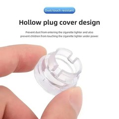 4 Pcs Durable ABS Car Power Outlet Dustproof Plug Cap fits Most Vehicle Interior