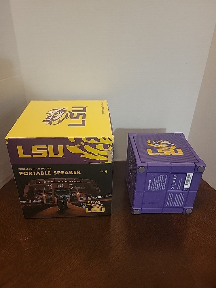 LSU TIGERS – Wireless Portable Speaker – 10 Hours – NEW