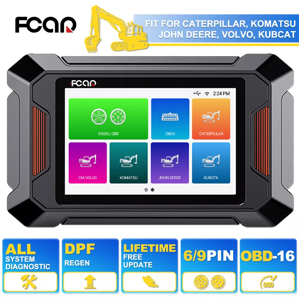 Construction Machinery Heavy Duty Truck OBD Scanner Diagnostic for CAT John Deer