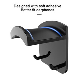2x Headphone Hanger Wall Mount Stand for Headset Space-saving Headset Holder