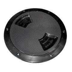 Sea-Dog Textured Quarter Turn Deck Plate – Black – 6″ [336167-1]