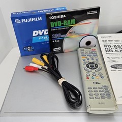 Toshiba RD-KX50SU HDD/DVD Recorder Player 80 GB w/ Remote Manual DVDs AV Cable