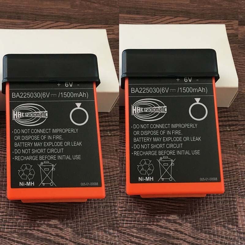 2X 1500mAh BA225030 6V Ni-Mh Battery For HBC Crane remote Pump truck battery