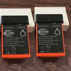 2X 1500mAh BA225030 6V Ni-Mh Battery For HBC Crane remote Pump truck battery