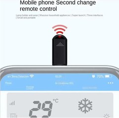 Portable OTG Smart Phone IR Infrared Remote Control Adapter For Android iOS APP✔
