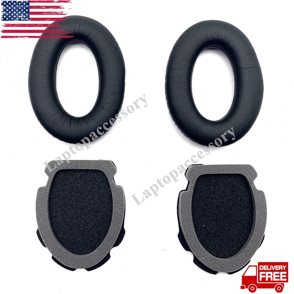 New For Aviation Headset X A10 A20 Bose Headphones 1Pair Black Ear Pads Cushions