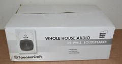 SpeakerCraft WH6.0RT White In-Wall Speaker 6.5 Inch