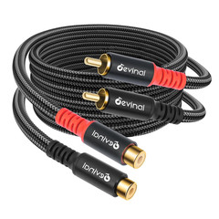 RCA Female to Male Extension Cable – Premium Audio Extender Cord for High Sound