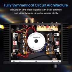 Single-Ended Class A Stereo Amplifier HIFI Integrated Amp for Speakers 42W x2