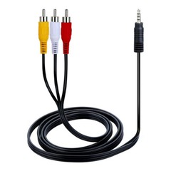 3RCA Male to 3.5mm Male Cable 3ft Adapter Audio Video Cord AV DV AUX Converter