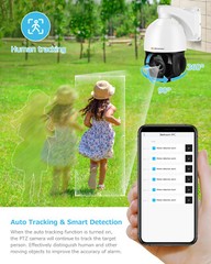 360° 4K 8MP POE PTZ Security IP Camera 30x Zoom CCTV HIKVISION Compatible 50M IR