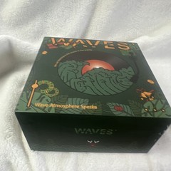 WAVES KW03 White Noise Bluetooth Speaker Ambient Light Alarm Clock, Dark Green