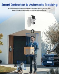 ONE YEAR FREE TRAFFIC Solar Powered No Wifi Security Camera 4G LTE SIM Card
