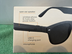 New WeariQ Wireless Smart Glasses Bluetooth, Black Polarized Lenses, Matte Frame