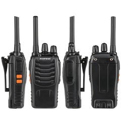 2 x Baofeng BF-88A 40-48 Hours Working Two-way Ham Radio 5W 16CH Walkie Talkie