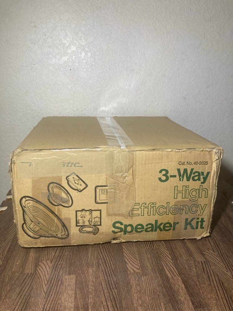 RARE 1982 Realistic 3-Way Speaker System Network Kit With 12” Sub BRAND NEW