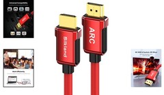 6.6ft 4K Arc HDMI Cable – 18Gbps Data Rate, HDR, Gold-Plated, Compatible