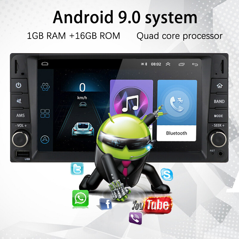 7″ 2 Din Android9.0 Touch Screen Car Radio MP5 Player GPS/WIFI/BT For Old Toyota