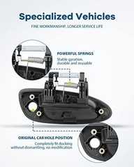 Exterior Door Handles – Front Rear Driver – Left Passenger – Right Side – Black