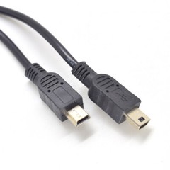 10pcs 30cm Mini USB Male Plug Cable 2 Wires Power Pigtail Cable Cord DIY