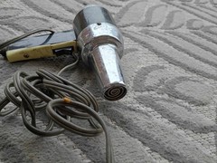 Working Vintage Black & Silver 400W Electric Heat Gun, Plastic/Metal Pistol Grip