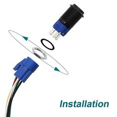 Horn Button, Momentary Push Button Switch, Horn Switch for Car Black