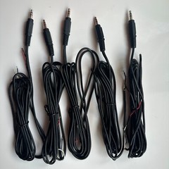 5X repair Replacement Speaker Bare Wire cable With 3.5mm Plug to Stripped Ends