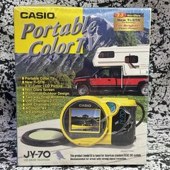 CASIO JY-70 LCD COLOR TV Mini Pocket Portable Television – Sealed With Rip