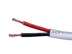Monoprice Rated Speaker Wire – CL2 Rated, 4-Conductor, 250 Feet, White