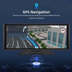 10.26″ Portable Car Stereo HD Wireless Carplay Android Auto +CAM Touch Screen FM