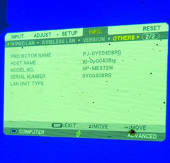 NEC ME372W Projector w/ Remote – 2,006 Lamp Hours – TESTED & WORKING!