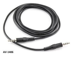 6ft CablesOnline 3.5mm (1/8″) Stereo 4-Pole TRRS Male to Male Cable, AV-1406