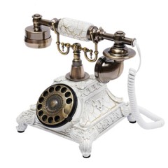 Antique European Style Old Fashioned Rotary Dial Phone,Vintage Handset Telephone
