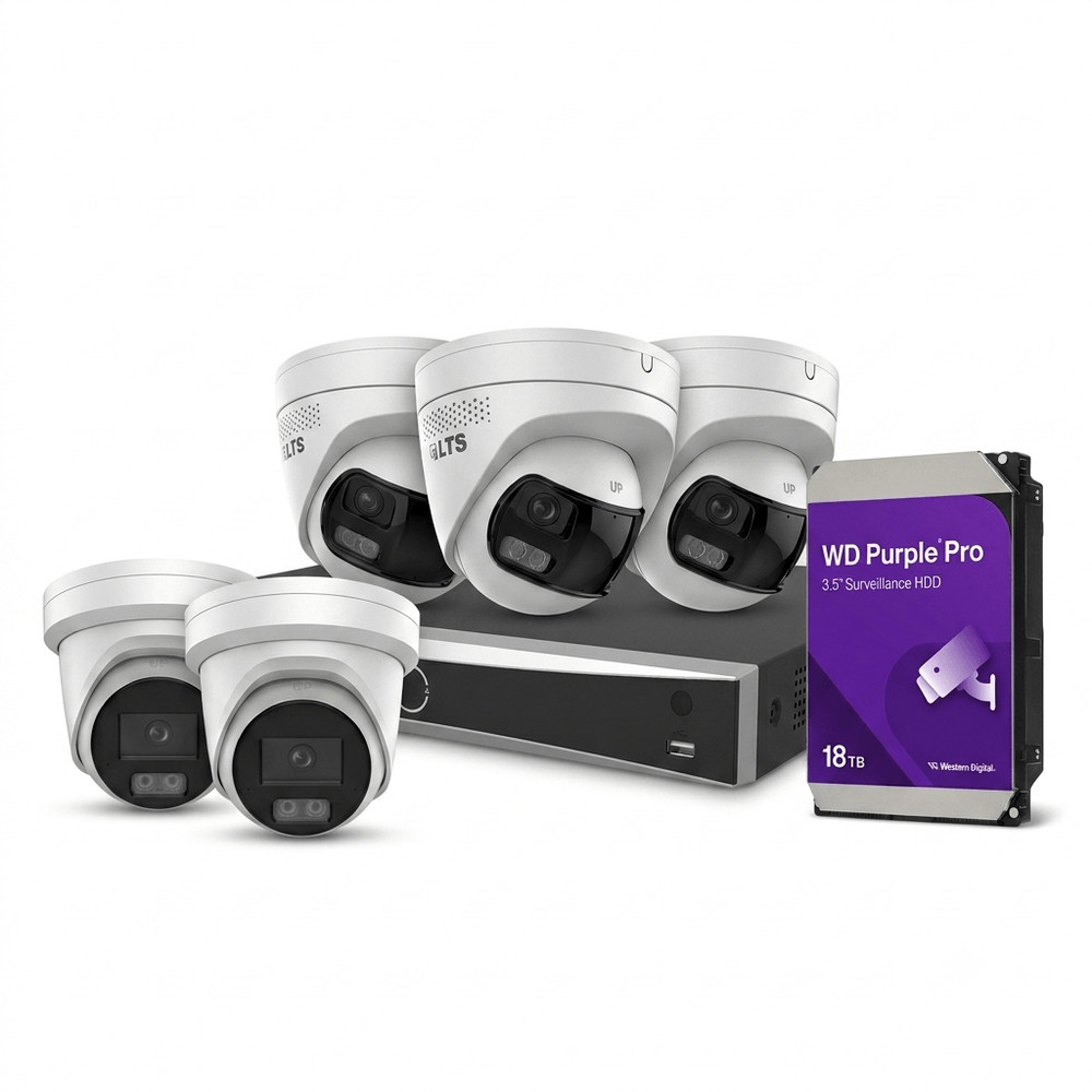 LTS 8MP AI PoE Security Camera System Bundle