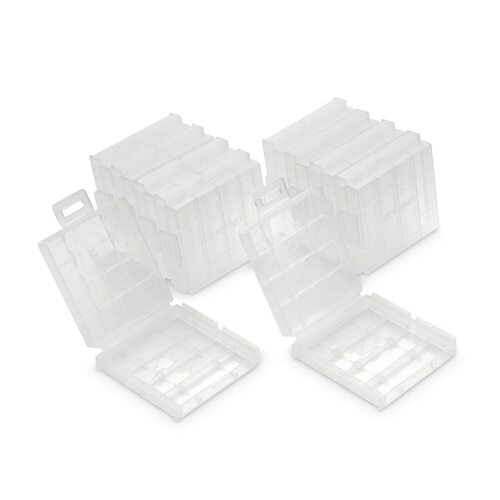 Tenergy 10PCS AA Plastic 4-Slot Cases for AA Size (Batteries sold separately)