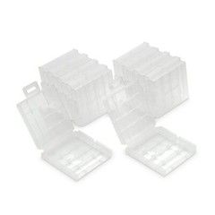 Tenergy 10PCS AA Plastic 4-Slot Cases for AA Size (Batteries sold separately)