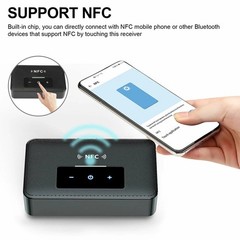 Bluetooth 5.0 Receiver Transmitter Wireless 3.5mm AUX NFC to 2 RCA Audio Adapter