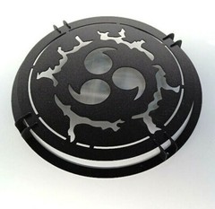 Handmade Custom Metal Raised Speakesr Grill 1pc Naruto Uchiha sign Subwoofer