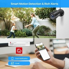 ZOSI 8CH H.265+ 5MP Lite DVR 1080P Outdoor CCTV Home Security Camera System Kit